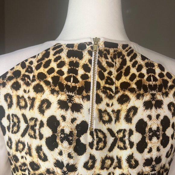 A.L.C. Silk Leopard Print Short Sleeve Top – Size 2 - Picture 5 of 8